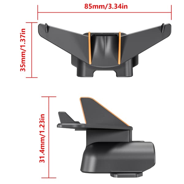 Drönarbatteri Säkerhetsklämma Skydd 3D-Printad Stjärtvinge för AVATA 2 Flygning