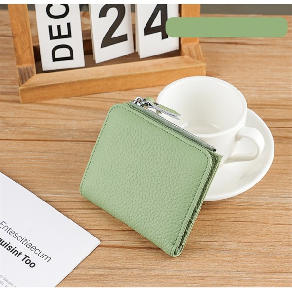 Japansk stil Byt plånbok liten plånbok Kort plånbok PU läder myntväska Brown