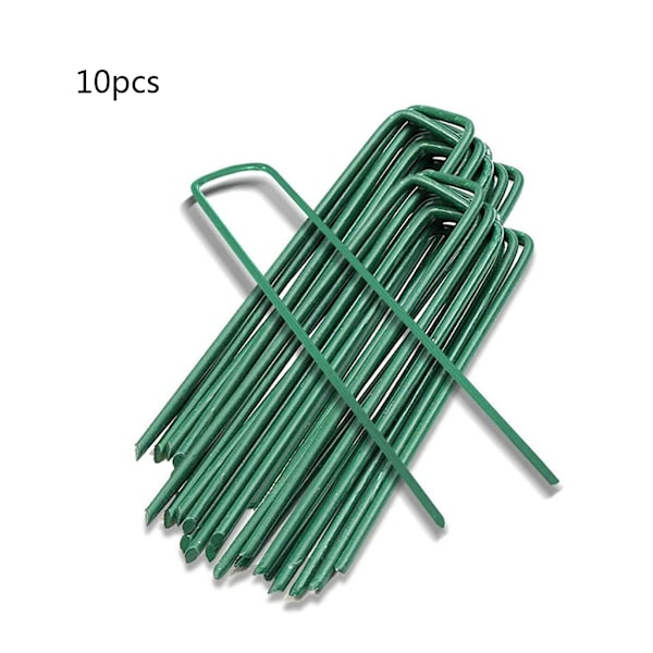 10 stk U-form Hage for Staples Bakke Stakes Pinner Hage Pins Spikes for Secu