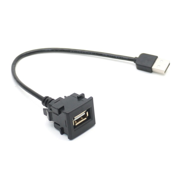 USB fyrkantigt instrumentbrädefäste - 25 cm 9,8'' USB -förlängningsmonterad panelmonterad kabel, för bil, båtar