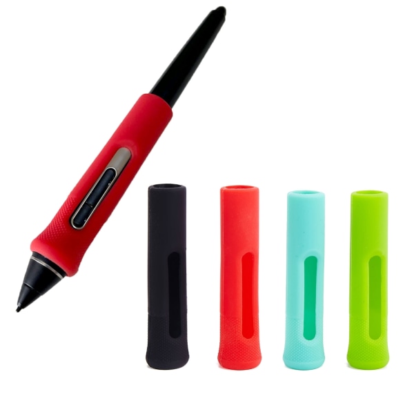 Silikongrepphållare för Wacom Tablet Pen PTH460 PTH660 PTH860 DTK1661 DTK1660 Case tillbehör för hudfodral Red