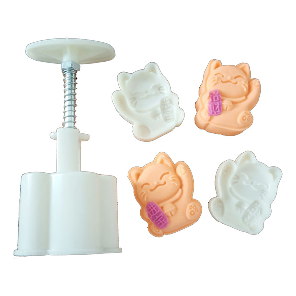 Månekakeform Midt-høst DIY Håndpress Animal Cookie Stamp Pastry Tool Maker
