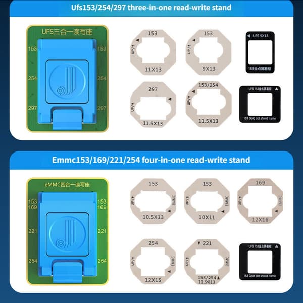 Bærbar U70 UFS-programmør Nand Flash-reparationsværktøj UFS eMMC ISP Læs Skriv