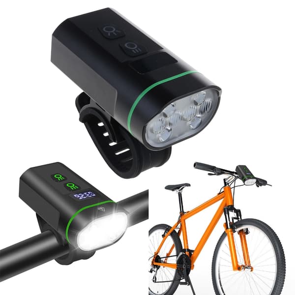 Vedenpitävä LED-pyörän etuvalo, 3 valotilaa, helppo asentaa
