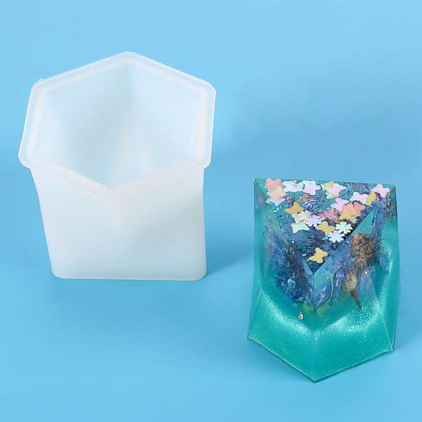 3D uregelmæssig silikonestøbeform Epoxyharpiksstøbehåndværksmateriale Non-stick C