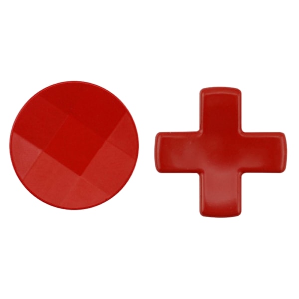 Härlig Runda Keycap Cross Direction Button Key Gaming Reservdel för spel Red