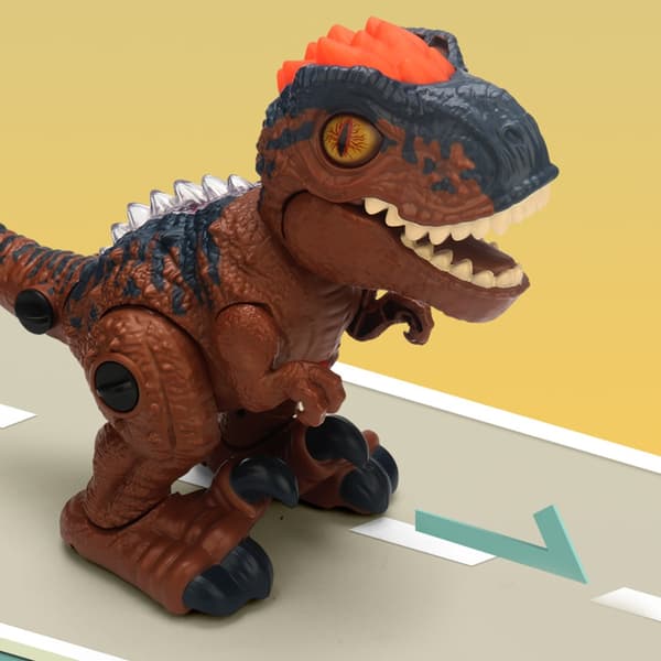Elektronisk Tyrannosaurus-formet legetøj, lysende dinosaurmodel