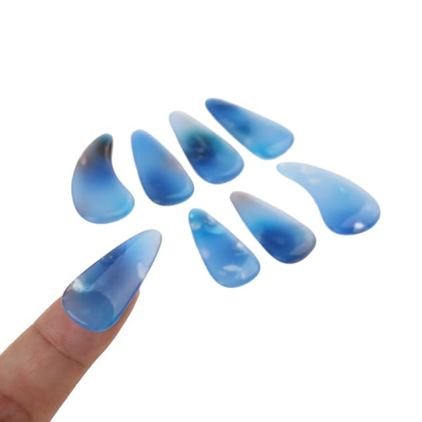 8 st Guzheng fingerplockar gitarrplockar Ukulele plocktrum fingertoppsskydd D
