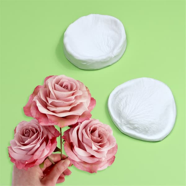 2 stk. Store Rose Blomst Silikoneforme DIY Mousse Kage Bageforme Nonstick