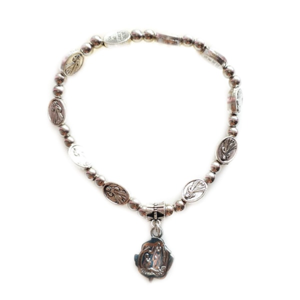 Katolska rosenkransen armband kors hänge bön armband för män kvinnor smycken null - 1