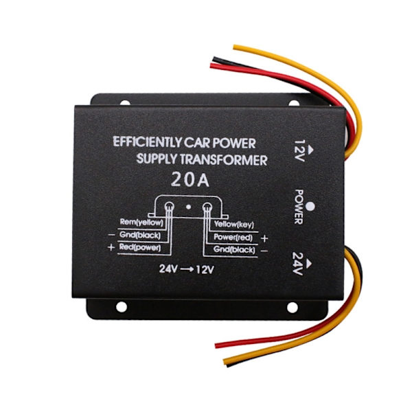 Spænding Step Down Converter Regulator Adapter Reducer 24V til 12V Power Inverter