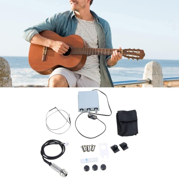 Gitarforforsterker Piezo Pickup Gitar Pickup Equalizer Piezo Transduser Pickup
