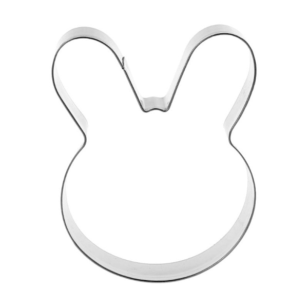 Påskekaninhare til hoved Rustfrit stål Cookie Cutter Kage Bagechokolade