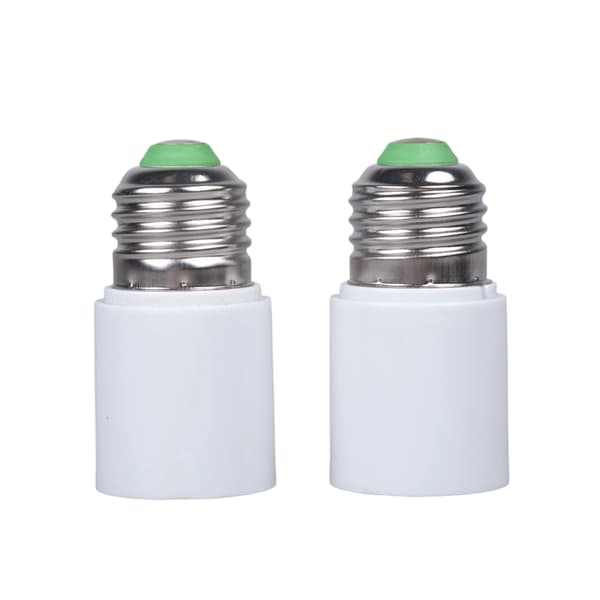 2 stk E27 lampefatningsforlenger 65 mm egnet for de fleste standardpærer