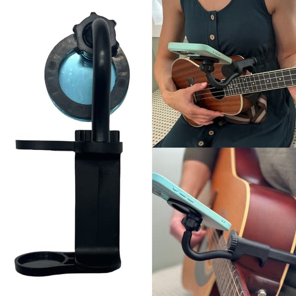 Magnetisk Gitarr Telefonhållare Telefonfäste Stativ Klämma för 6-8.8cm Tjock Gitarr