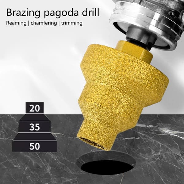 Multi Material Stegborr Konisk Brotsch för Håltrimning & Kantavfasning