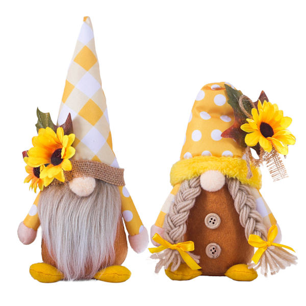 Sarjakuva Faceless for Doll Lovely Sunflower Rudolph for Doll for Sofa Bedroom Win