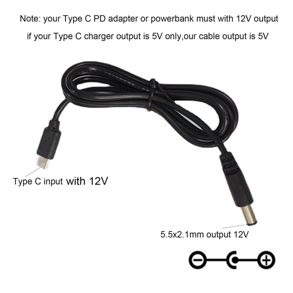 65W USB C PD Laddare 8in1 USB C PD till 12V 3,5/4,0/4,8/5,5 mm power