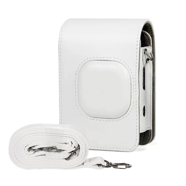 Cover för Mini LiPlay PU-läderskydd med axelrem Kamerahållare Dammtät case Blush gold