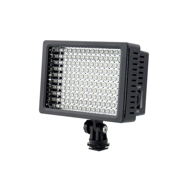 LD-160 LED-videoljus, bärbara videolampor på kameran 5400 / 3200K Dimbar Vlog-ljus för DSLR-kamera videokamera