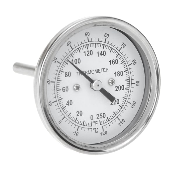 Bärbar termometer Stål Celsius Fahrenheit Vattendestillationstemperaturmätare