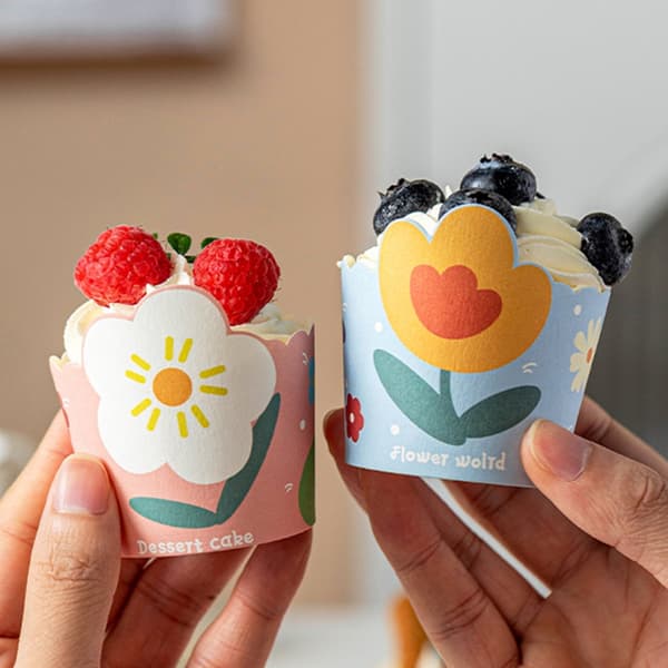 50 Stykker Robust Muffinspapirkopper Dekorasjon for Festlige Sammenkomster