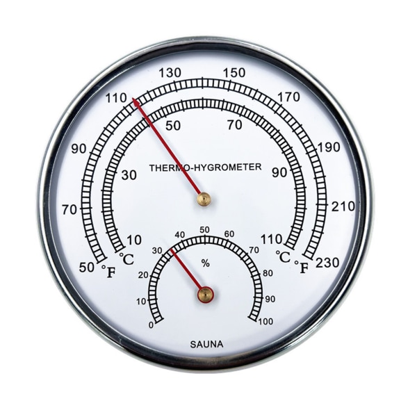 Instrumenter Svettestrøm Romtermometer Hygrometer Innendørs fuktighet Temperaturmåling Verktøymåling for badstuerom