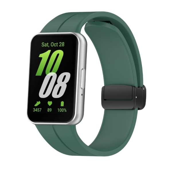 Snyggt klockband med elastik Färgglat klockband Magnetisk stängningsband för passform 3 Green