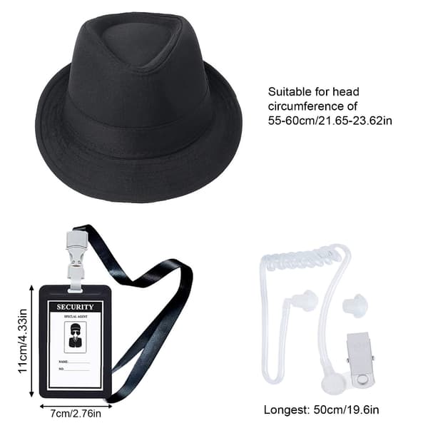 5 Delar Secret Service Kostym Cosplay Set Bröllopsbärare Säkerhetskostym