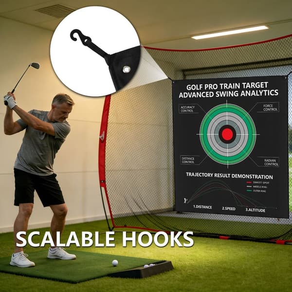 Hjemme Golf Træningsdug til Svinggentagelse og Præcisionsarbejde