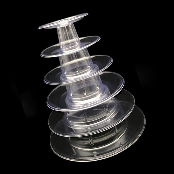Stabelbart kakeholder dessertdisplaystativ PET-materiale kakestativ