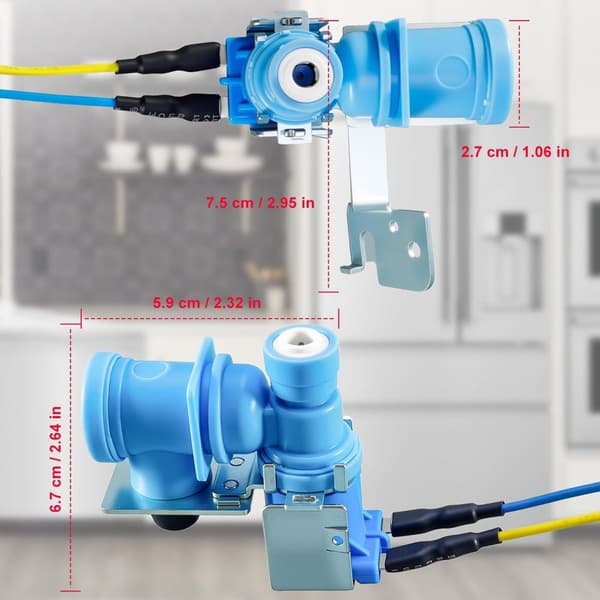 Køleskabsvandventiler problemfri installation øjeblikkelig flowaktivering