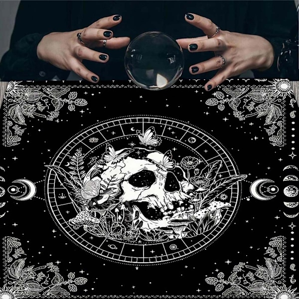 Dekorativ Tarot-duk Häxkonst Bordsduk för Tarotentusiaster A 60x60cm