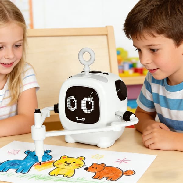 Kompakt Design Bärbar Ritrobot För Barn Utomhus Konstlek