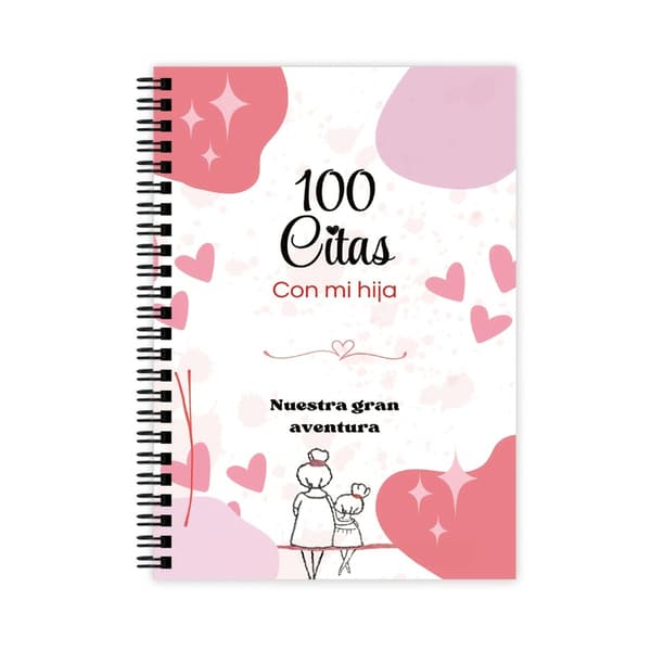 Twin Coil Binding Memory Journal Notesbog til mor-datter-forhold