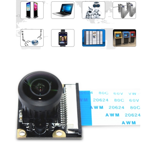 222° kameramodul justerbar fokus, 1080p sensor OV5647 minikameramodul