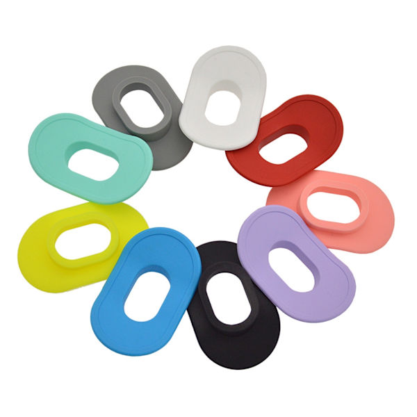 Pustemunnstykke for snorkling og dykking - Beskyttelse for lepper Cool black