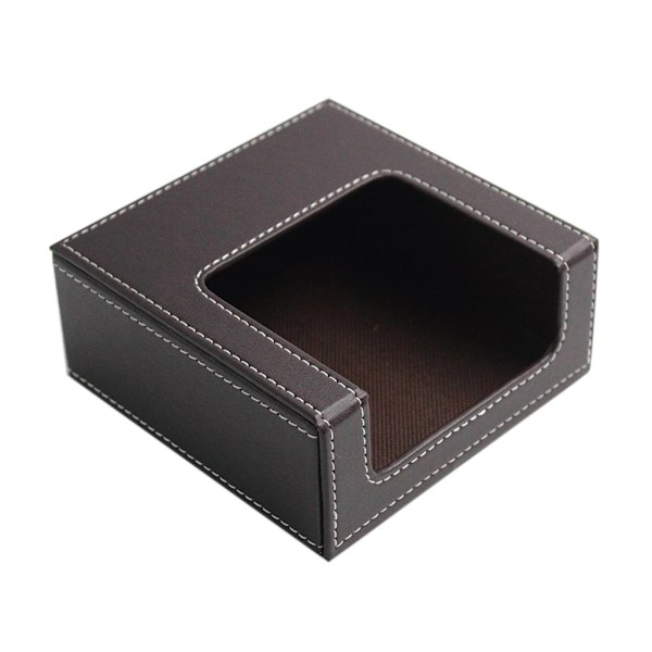 PU Læder Firkantet Cocktail Servietholder Papir Serviette Dispenser Tissue Box Ba