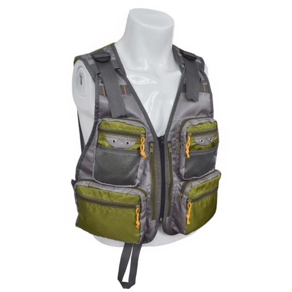 Herr Quick Dry Fiskeväst Mesh Jackor Vandring Multi-Pocket Fiskeväst S