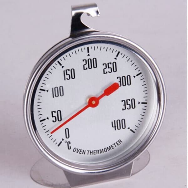 400°C Ovntermometer i rustfrit stål Mini urskive Stående temperaturmåler