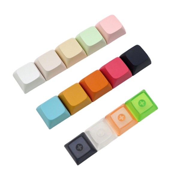 Retro PBT Keycaps Set Presenter till spelälskare Unika karaktärsnycklar Knapp Eleganta keycaps för mekaniskt speltangentbord