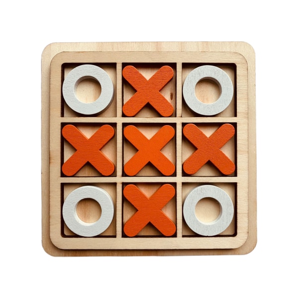 Montessori Busy Board Tic-Tac-Toe Spelstrategi Schackbräde Tangram Early Learning Toy Flygande schack för barn Age3+ Present