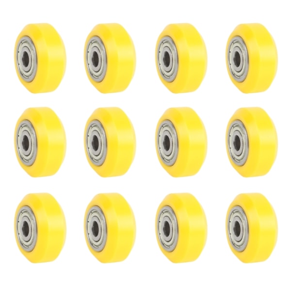3D-skrivare POM-remskiva Plast linjärlagerremskiva 625zz Passiv rund hjulrulle för CR10 3D-skrivare Yellow