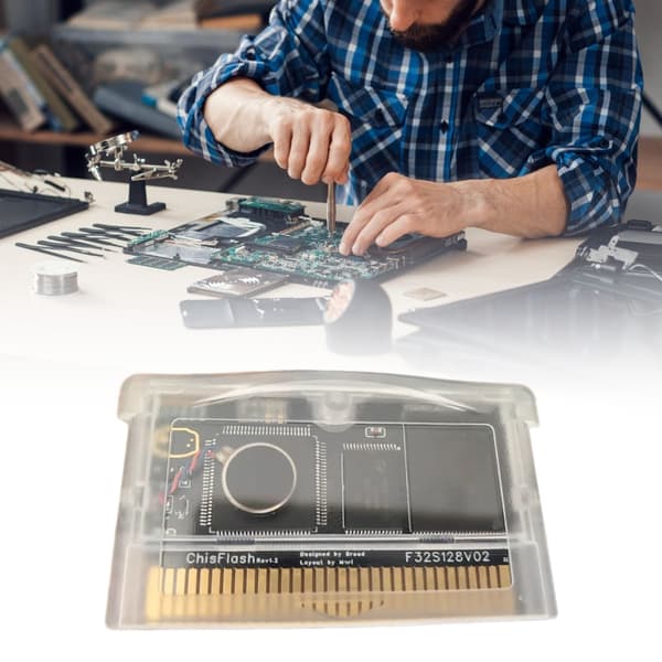Starka metallflashkassetter speltillbehör för ChisFlash V1.2 FRAM