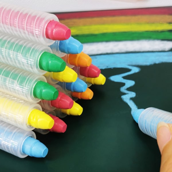 Vaskbar Sidewalk Chalk Jumbos Kridt Støvfrit fast vand til udendørs spil null - B