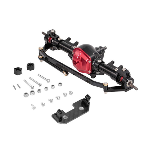 Metallinen RC-telaketjun varaosa etu-/taka-akselin ohjausakseli 3D-leikkauksella 1:10 RC-telakoneelle AXIAL SCX10 TRX4 D90 CC