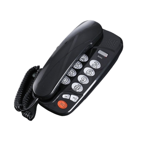 Stora knappar med sladdtelefoner Fast telefon med återuppringningspausfunktioner White