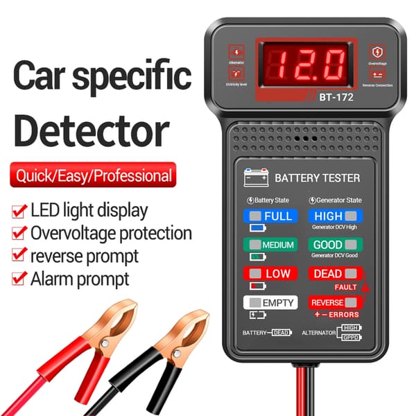 Bilbatteriskanner med batteritilstandsdeteksjon Auto Elektrisk Diagnose