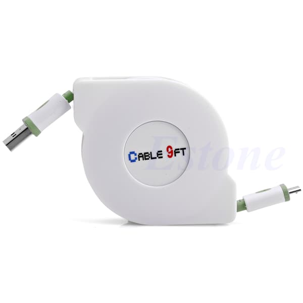 Infällbar Kabeladapter För Android-telefonladdare Laddningskabel MicroUsb