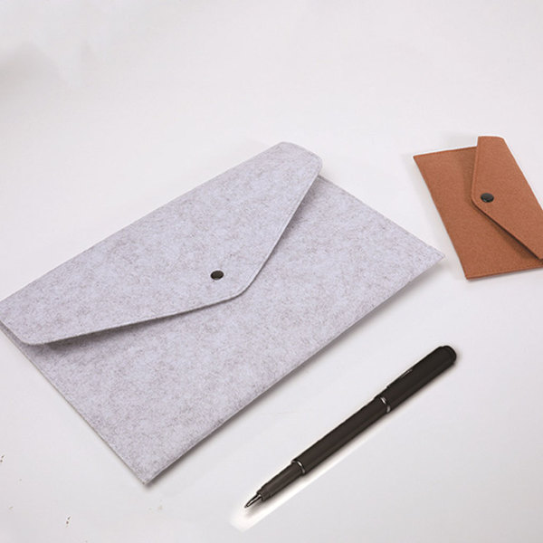 Filt lagringshylse veske Filt lommebok lommeholder bag for kort pengepenner Deep Blue
